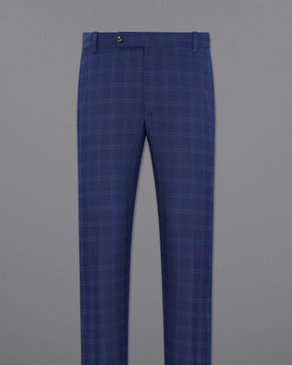 french crown Regular Fit Men Blue Trousers
