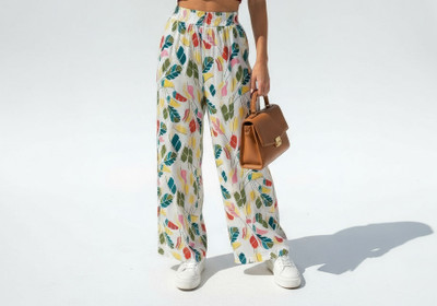 Ayesha j garment Straight Fit Women Multicolor Trousers