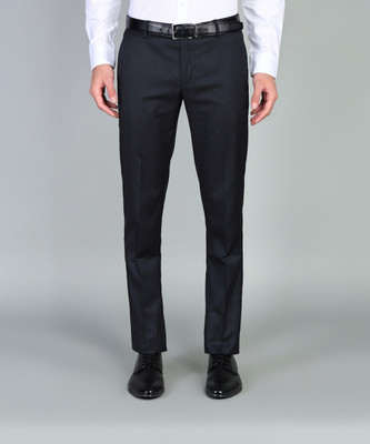 ARROW Regular Fit Men Dark Blue Trousers