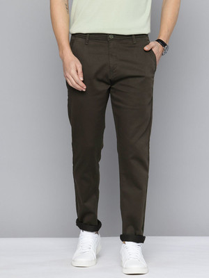 FLYING MACHINE Slim Fit Men Green Trousers