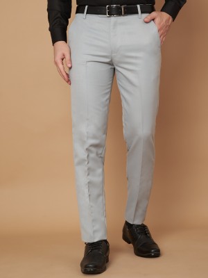 CYPHUS Slim Fit Men Grey Trousers