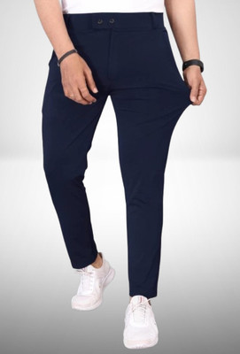 Nitya TrackP Slim Fit Men Blue Trousers