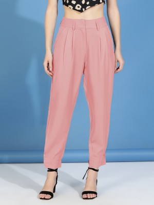 KOTTY Regular Fit Women Pink Trousers