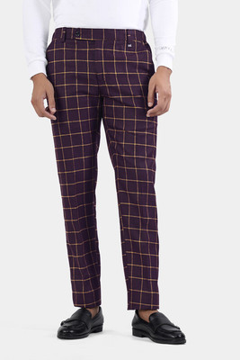 french crown Regular Fit Men Maroon Trousers