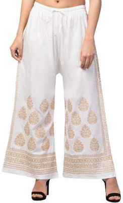 ABNF Regular Fit Women White Trousers