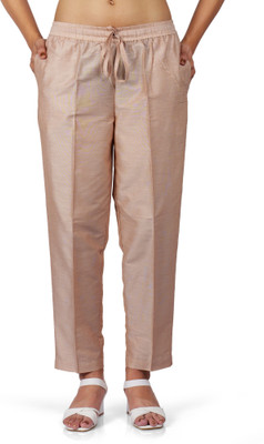 NOORI Regular Fit Women Beige Trousers