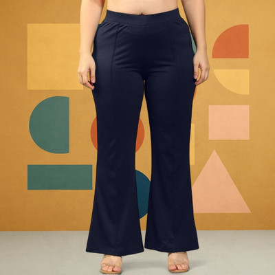 nitafashion Loose Fit Women Dark Blue Trousers