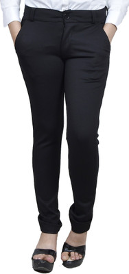 Katariya Enterprises Regular Fit Women Black Trousers
