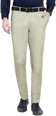 Mensfuture Regular Fit Men Beige Trousers