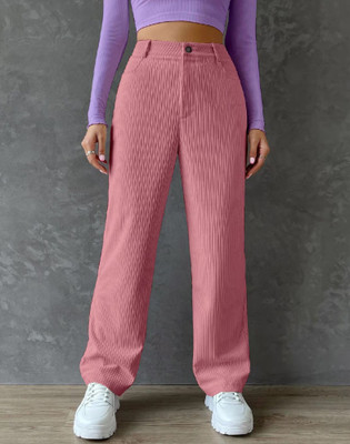 METRONAUT Relaxed Women Pink Trousers