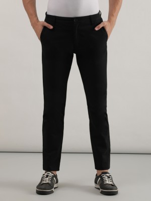 LEE Slim Fit Men Black Trousers