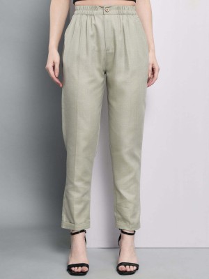 TANDUL Regular Fit Women Grey Trousers