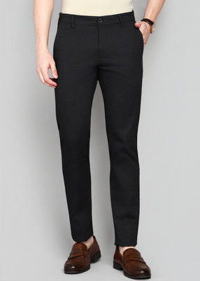 Arrow Sport Slim Fit Men Black Trousers