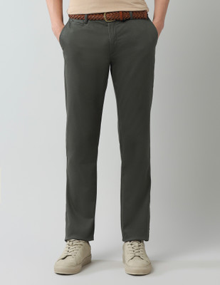 Arrow Sport Regular Fit Men Green Trousers