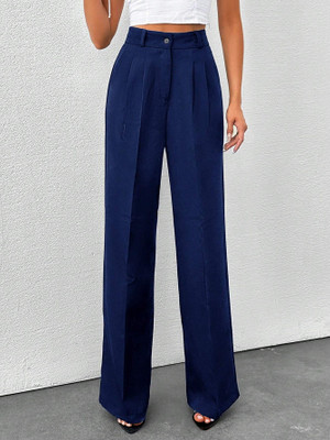 NUCOUTHS the style you love Regular Fit Women Blue Trousers