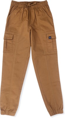 GINI & JONY Slim Fit Boys Brown Trousers