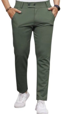 ADVIK FASHION HUB Slim Fit, Comfort Fit Men Green Trousers