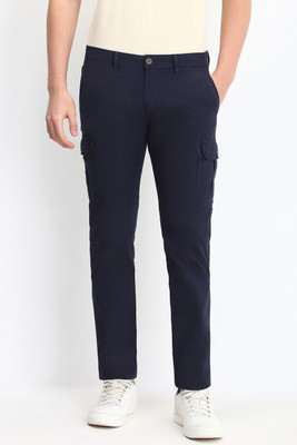 Allen Solly Slim Fit Men Blue Trousers