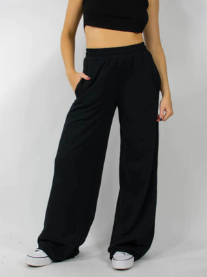 Dockstreet Loose Fit Women Black Trousers