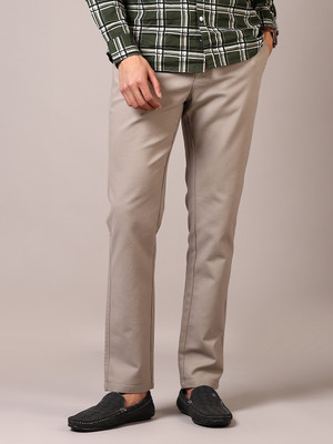 V-MART Regular Fit Men Beige Trousers