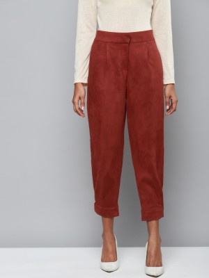 SASSAFRAS Relaxed Women Brown Trousers