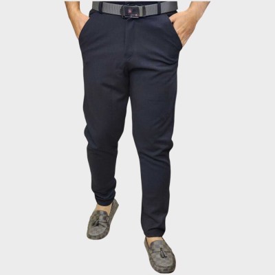 RAJMUDRA FASHION Regular Fit Men Black Trousers