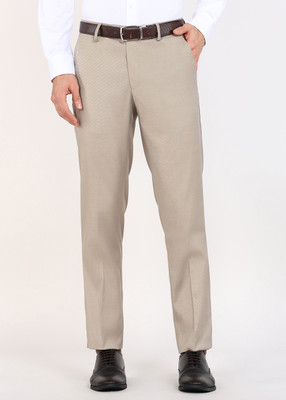 PETER ENGLAND Regular Fit Men Brown Trousers