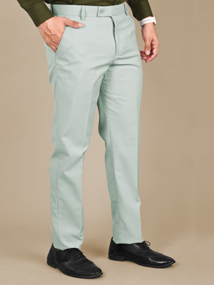 MANCREW Regular Fit Men Light Green Trousers