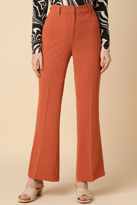 Allen Solly Regular Fit Women Orange Trousers