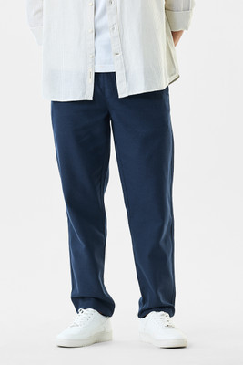Snitch Regular Fit Men Dark Blue Trousers