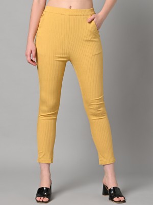 Vastraa Fusion Skinny Fit Women Beige Trousers