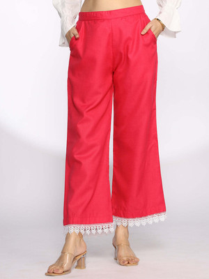 LetsDressUp Regular Fit Women Pink Trousers
