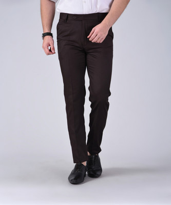AD & AV Regular Fit Men Brown Trousers
