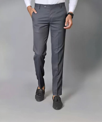 FUBAR Regular Fit Men Grey Trousers