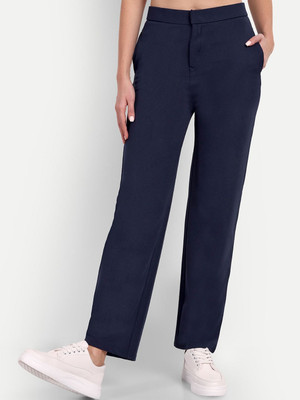 NEXT ONE Straight Fit Women Blue Trousers