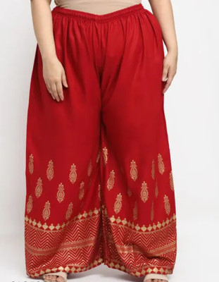 Shafaq enterprises Comfort Fit Women Red Trousers
