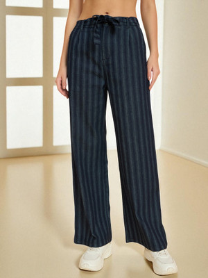 STUDIO NEXX Flared Women Dark Blue Trousers