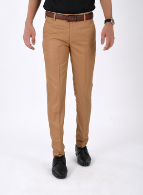 posh exclusive for men Regular Fit Men Khaki Trousers