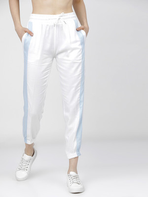 Tokyo Talkies Regular Fit Women White Trousers