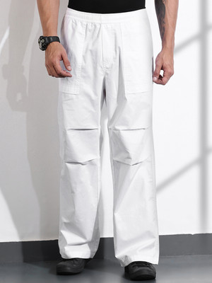 THOMAS SCOTT Relaxed Men White Trousers