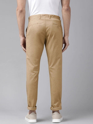 FUBAR Slim Fit Men Beige Trousers