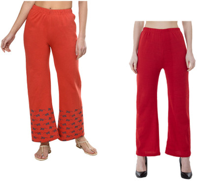 IndiWeaves Flared Women Multicolor Trousers
