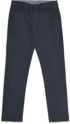 Pantaloons Junior Regular Fit Boys Dark Blue Trousers