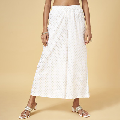 Rangmanch by Pantaloons Regular Fit Women White Trousers