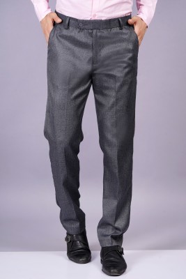 AXOLOTL Regular Fit Men Grey Trousers
