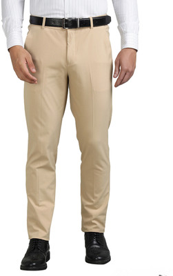 RICHLOOK Straight Fit Men Beige Trousers