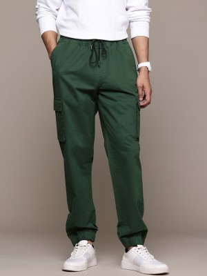 Roadster Loose Fit Men Green Trousers