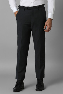 LOUIS PHILIPPE Slim Fit Men Grey Trousers