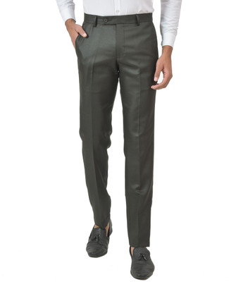 Macberrys Regular Fit Men Green Trousers