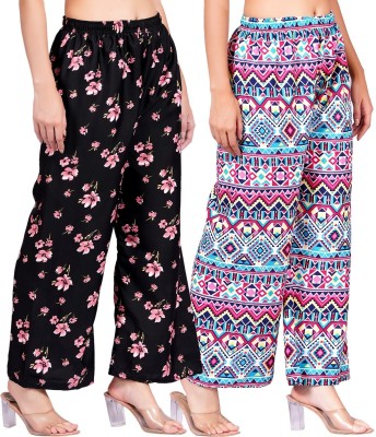 Aprawo Loose Fit Women Multicolor Trousers